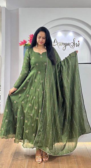 chinnion-silk-anarkali-gown-dupatta-with-zari-sequence-embroidery-work-color-green-2