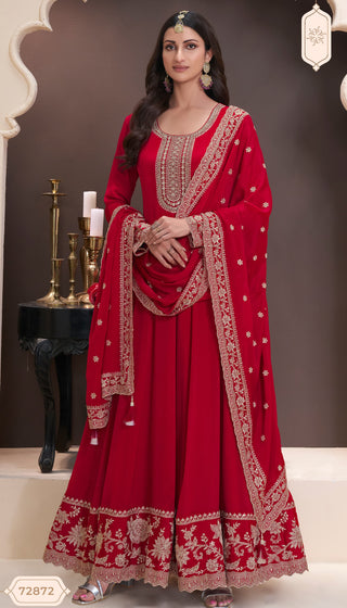 chinon-gown-pant-dupatta-set-with-embroidery-work-color-red-1