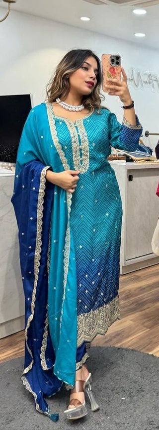 chinon-kurti-pant-dupatta-set-with-bandhni-print-sequence-coding-work-color-blue-1