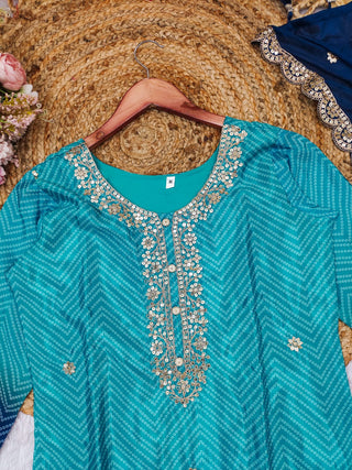 chinon-kurti-pant-dupatta-set-with-bandhni-print-sequence-coding-work-color-blue-4