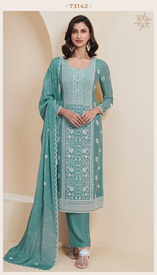 chinon-kurti-pant-dupatta-suit-set-with-embroidery-thread-work-color-turquoise-1