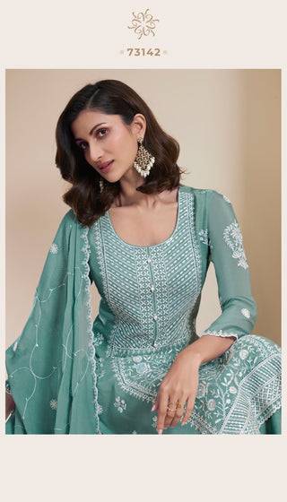 chinon-kurti-pant-dupatta-suit-set-with-embroidery-thread-work-color-turquoise-2