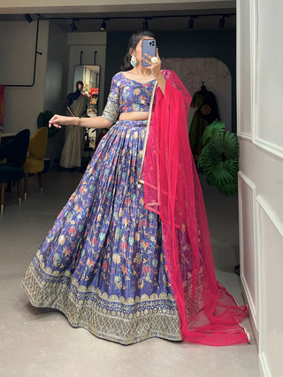 chinon-lehenga-blouse-dupatta-set-with-print-embroidery-sequins-work-purple