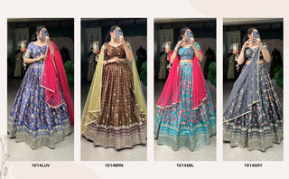chinon-lehenga-blouse-dupatta-set-with-print-embroidery-sequins-work