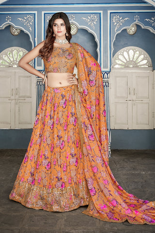 chinon-lehenga-blouse-dupatta-with-printed-sequins-work-orange-1