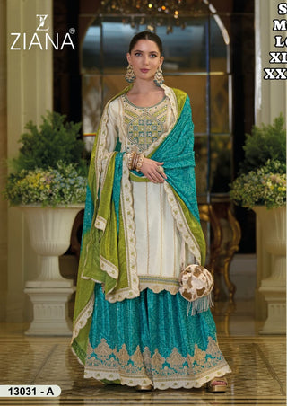 chinon-silk-kurti-sharara-dupatta-set-with-digital-print-embroidery-work-color-cyan-1