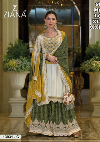 chinon-silk-kurti-sharara-dupatta-set-with-digital-print-embroidery-work-color-green-1