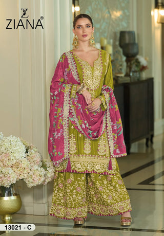 chinon-silk-kurti-sharara-dupatta-set-with-embroidery-khatli-work-color-green-1