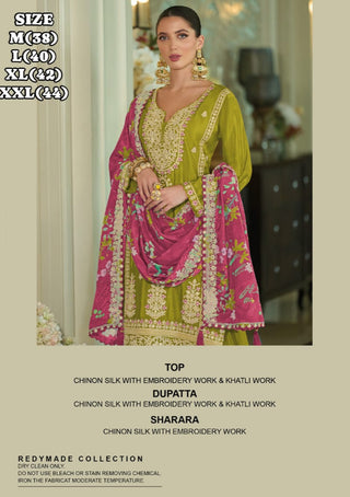 chinon-silk-kurti-sharara-dupatta-set-with-embroidery-khatli-work-color-green-2