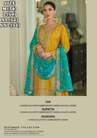 chinon-silk-kurti-sharara-dupatta-set-with-embroidery-khatli-work-color-yellow-2