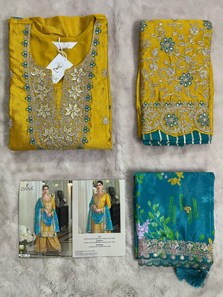 chinon-silk-kurti-sharara-dupatta-set-with-embroidery-khatli-work-color-yellow-3