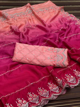 chinon-silk-saree-sequence-embroidery-work-color-wine-2
