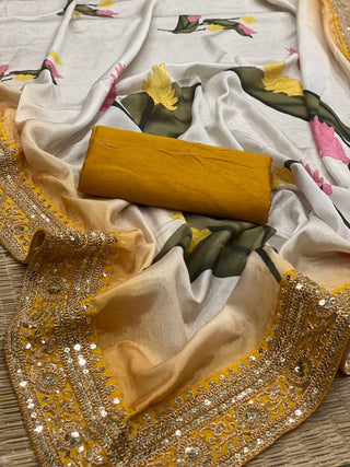 chinon-silk-saree-with-print-sequins-embroidery-work-lace-border-color-white-orange-5