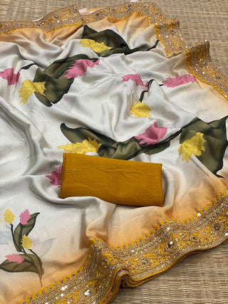 chinon-silk-saree-with-print-sequins-embroidery-work-lace-border-color-white-orange-6
