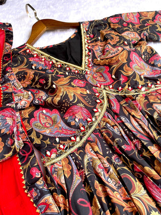 cotton-aliya-cut-gown-pant-dupatta-with-digital-print-hand-made-glass-mirror-work-color-black-7