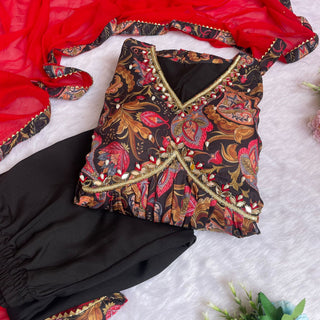 cotton-aliya-cut-gown-pant-dupatta-with-digital-print-hand-made-glass-mirror-work-color-black-8