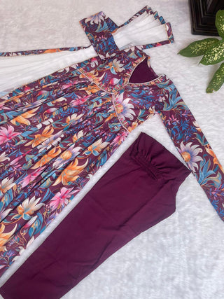 cotton-aliya-cut-gown-pant-dupatta-with-digital-print-hand-made-glass-mirror-work-color-maroon-3
