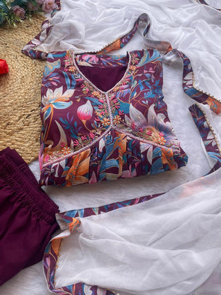 cotton-aliya-cut-gown-pant-dupatta-with-digital-print-hand-made-glass-mirror-work-color-maroon-7