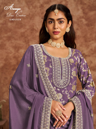 dola-silk-jacquard-top-pant-dupatta-set-with-sequence-embroidery-work-color-purple-2