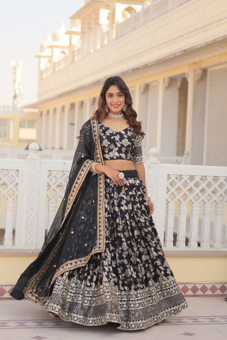 dyeable-pure-viscose-jacquard-lehenga-choli-dupatta-with-embroidery-sequence-work-color-black-3