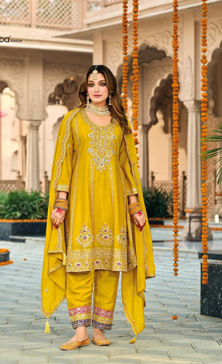 eb-gazal-premium-chinon-kurti-pant-dupatta-set-with-embroidery-fancy-coding-dori-sequence-real-mirror-work-color-mustard-1