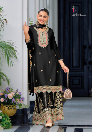 eba-lifestyle-safroon-4-chinnon-kurti-plazzo-dupatta-set-with-embroidery-sequence-work-color-black-1