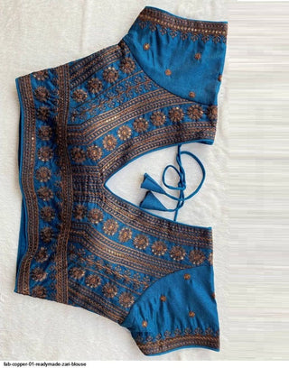 2-3 Days Delivery! Indian Blouses for Sarees Women Ready to Wear Fancy Malai Party Wear  Copper Zari 1 Piece, Listing ID: 9078423322906
