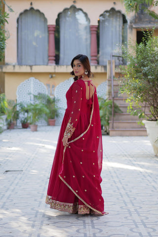 faux-blooming-georgette-long-gown-dupatta-set-with-rich-sequins-embroidered-work-color-pink-4