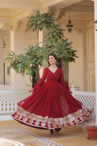 faux-blooming-gown-dupatta-suit-sequins-embroidery-work-color-maroon-8