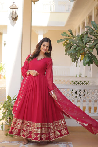 faux-blooming-gown-dupatta-suit-sequins-embroidery-work-color-pink-4