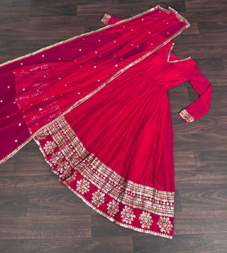 faux-blooming-gown-dupatta-suit-sequins-embroidery-work-color-pink-7