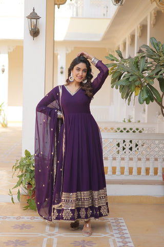 faux-blooming-gown-dupatta-suit-sequins-embroidery-work-color-purple-3