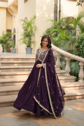 faux-blooming-gown-dupatta-suit-with-sequins-multi-zari-embroidered-work-color-wine-2