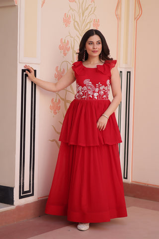 faux-blooming-gown-with-beads-embroidered-work-color-red-3