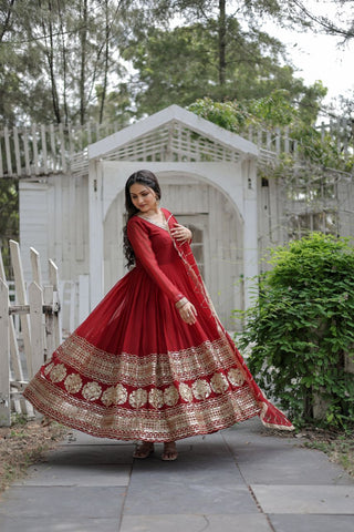 faux-blooming-gown-with-dupatta-sequins-embroidery-work-maroon-3