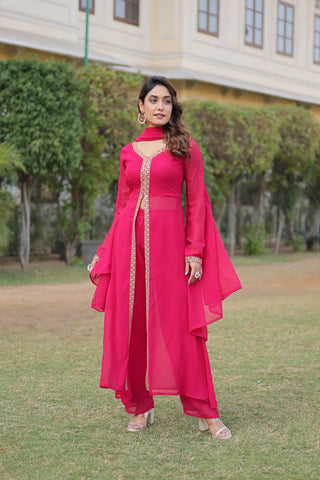 faux-blooming-kurti-pant-dupatta-set-with-embroidery-work-color-pink-2