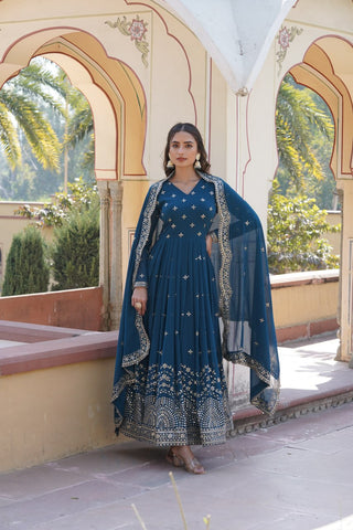 faux-georgette-gown-dupatta-suit-set-embroidery-zari-sequins-work-color-blue-6