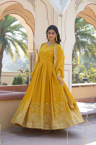 faux-georgette-gown-dupatta-suit-set-embroidery-zari-sequins-work-color-yellow-2
