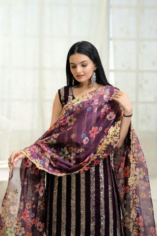 faux-georgette-kurti-sharara-dupatta-set-with-line-sequins-embroidery-work-color-wine-6