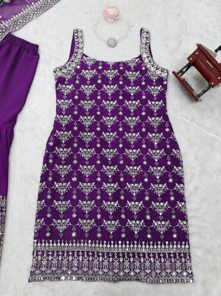 faux-georgette-kurti-sharara-dupatta-set-with-thread-9mm-sequence-work-color-purple-14