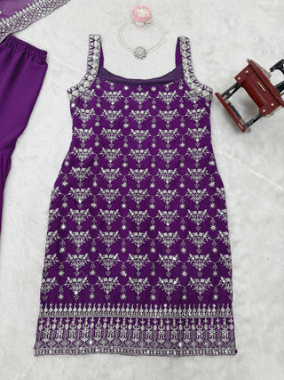 faux-georgette-kurti-sharara-dupatta-set-with-thread-9mm-sequence-work-color-purple-6