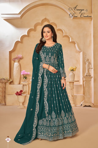 faux-georgette-long-gown-pant-dupatta-set-with-sequence-embroidery-work-color-green-1