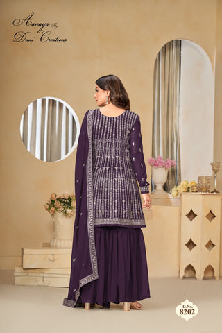faux-georgette-top-palazzo-dupatta-set-with-embroidery-work-color-purple-2