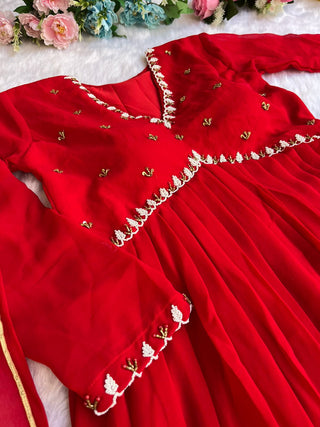 fox-georgette-gown-pant-dupatta-with-heavy-blooming-work-color-red-4
