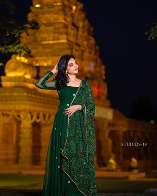 georgette-anarkali-kameez-dupatta-set-print-embroidery-work-color-green