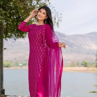 georgette-anarkali-kameez-dupatta-set-print-embroidery-work-color-purple