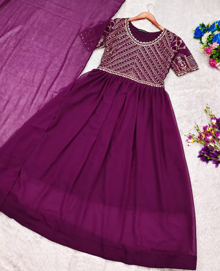 georgette-anarkali-long-gown-dupatta-sequence-embroidery-work-color-purple-2