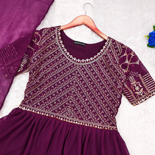 georgette-anarkali-long-gown-dupatta-sequence-embroidery-work-color-purple-3
