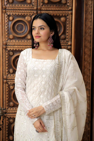 georgette-kurti-sharara-dupatta-set-with-zigzag-line-sequins-thread-embroidery-work-white-1