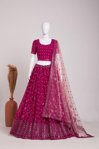 georgette-lehenga-blouse-dupatta-set-with-embroidery-sequins-work-wine